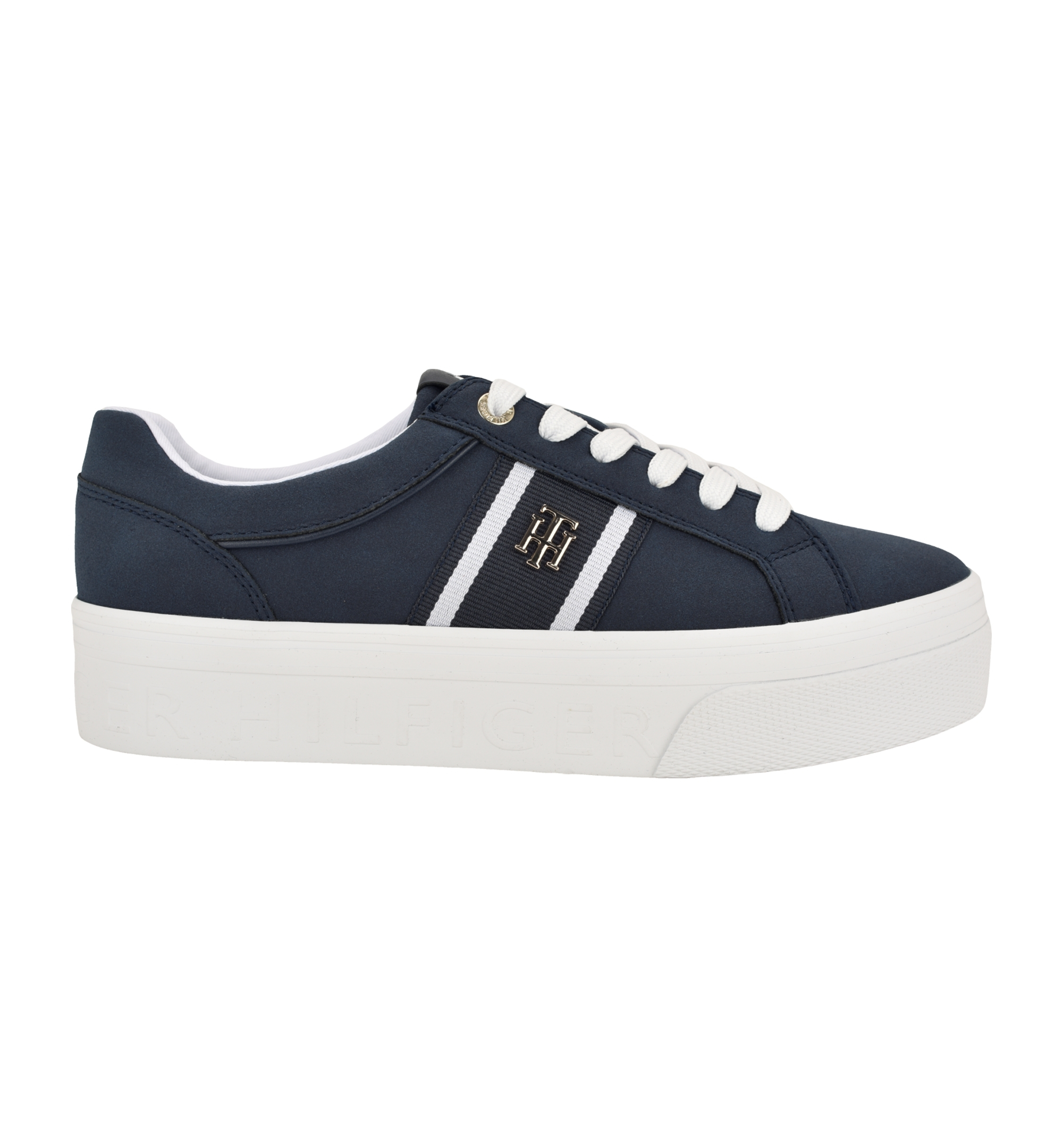 Tommy Hilfiger Women's Badria Logo Platform Sneakers - Dark Blue/White