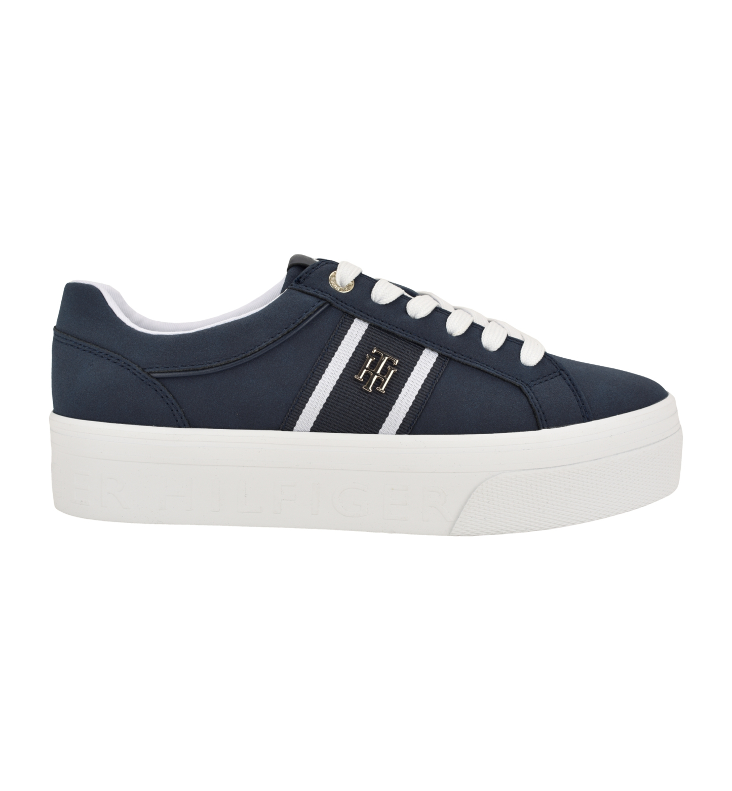 Tommy Hilfiger Women's Badria Logo Platform Sneakers - Dark Blue/White