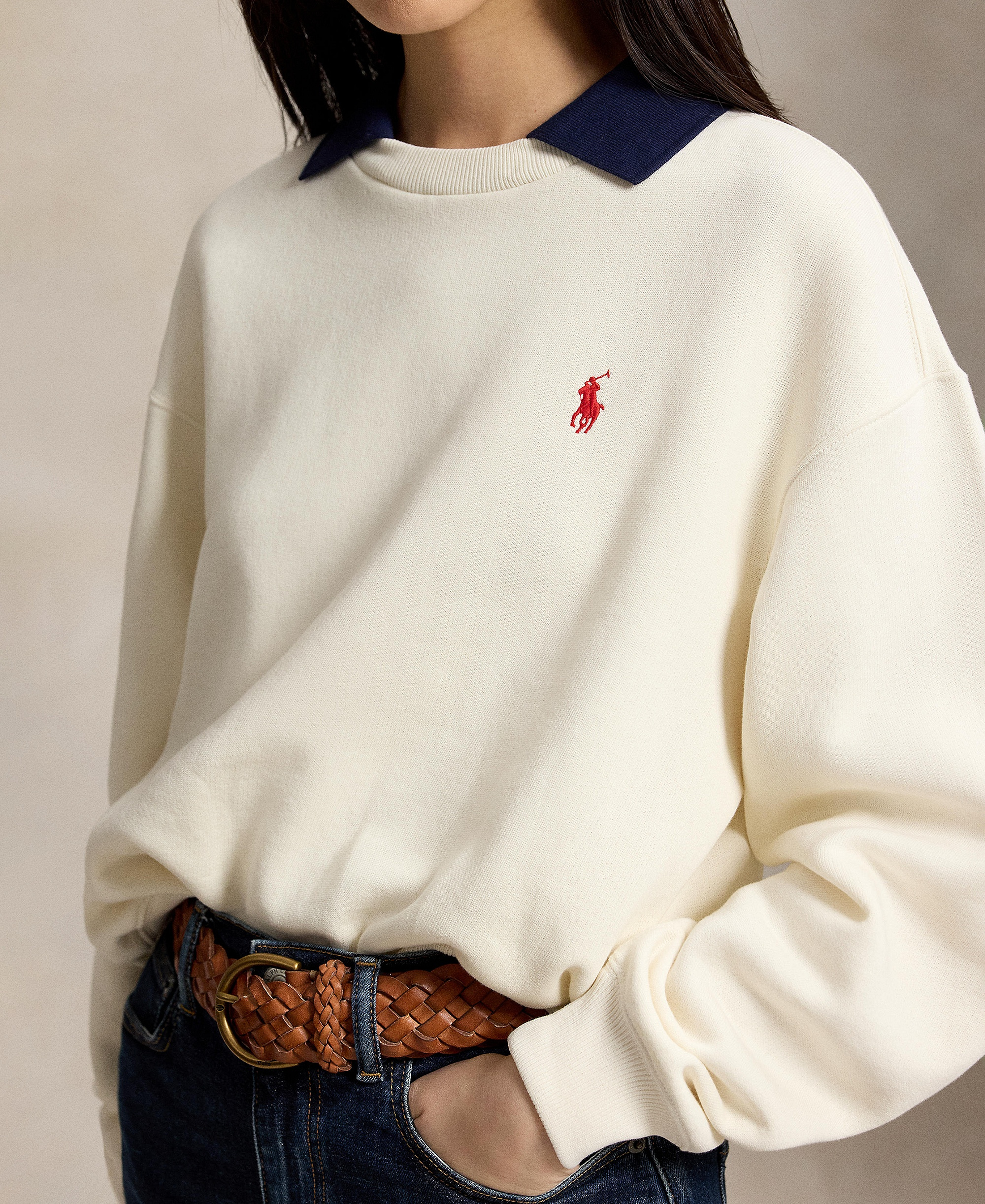 Polo Ralph Lauren Women's Crewneck Sweatshirt - Warm White