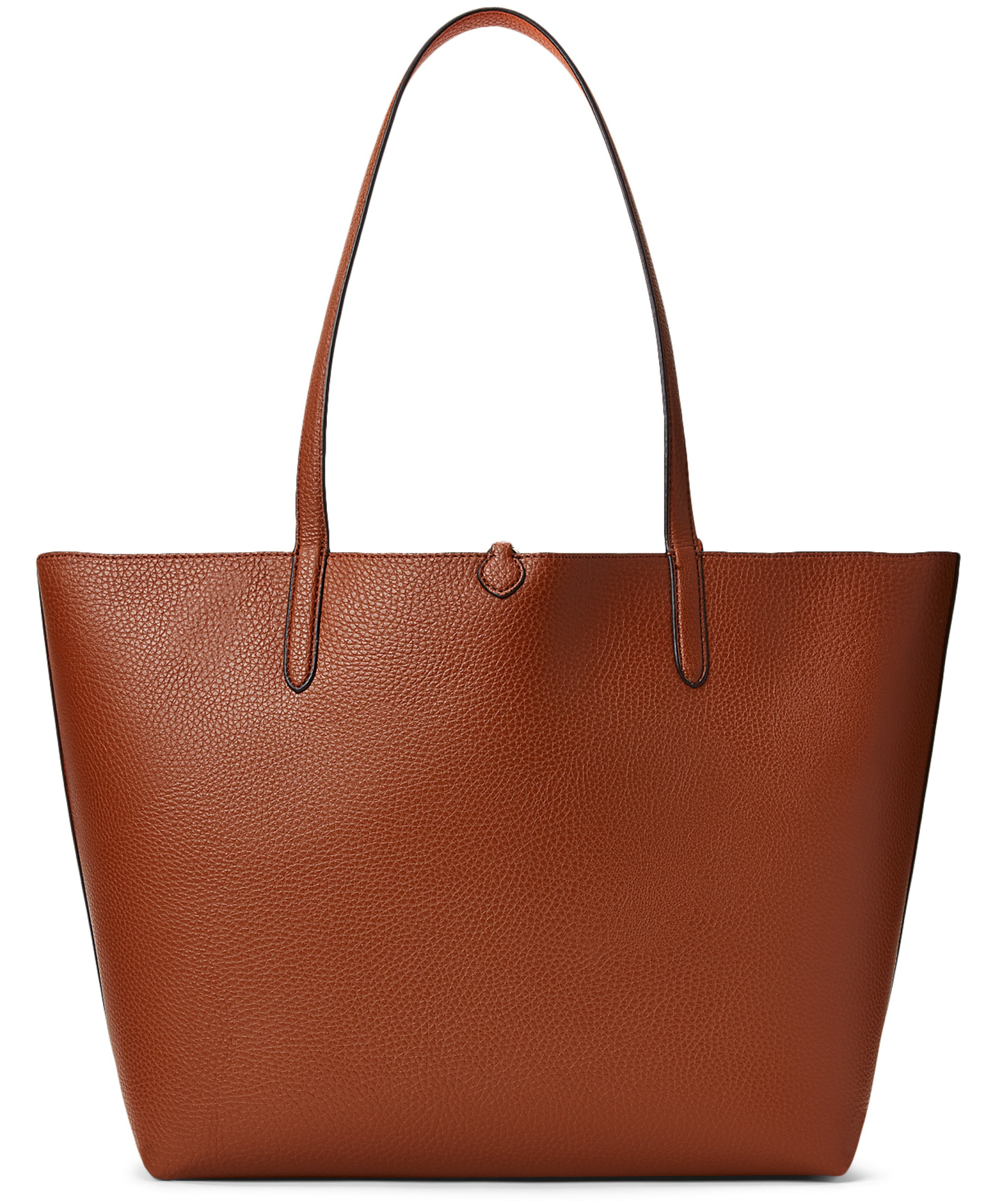 Lauren Ralph Lauren Faux-Leather Reversible Extra Large Tote Handbag - Lauren Tan/Orange/Gold