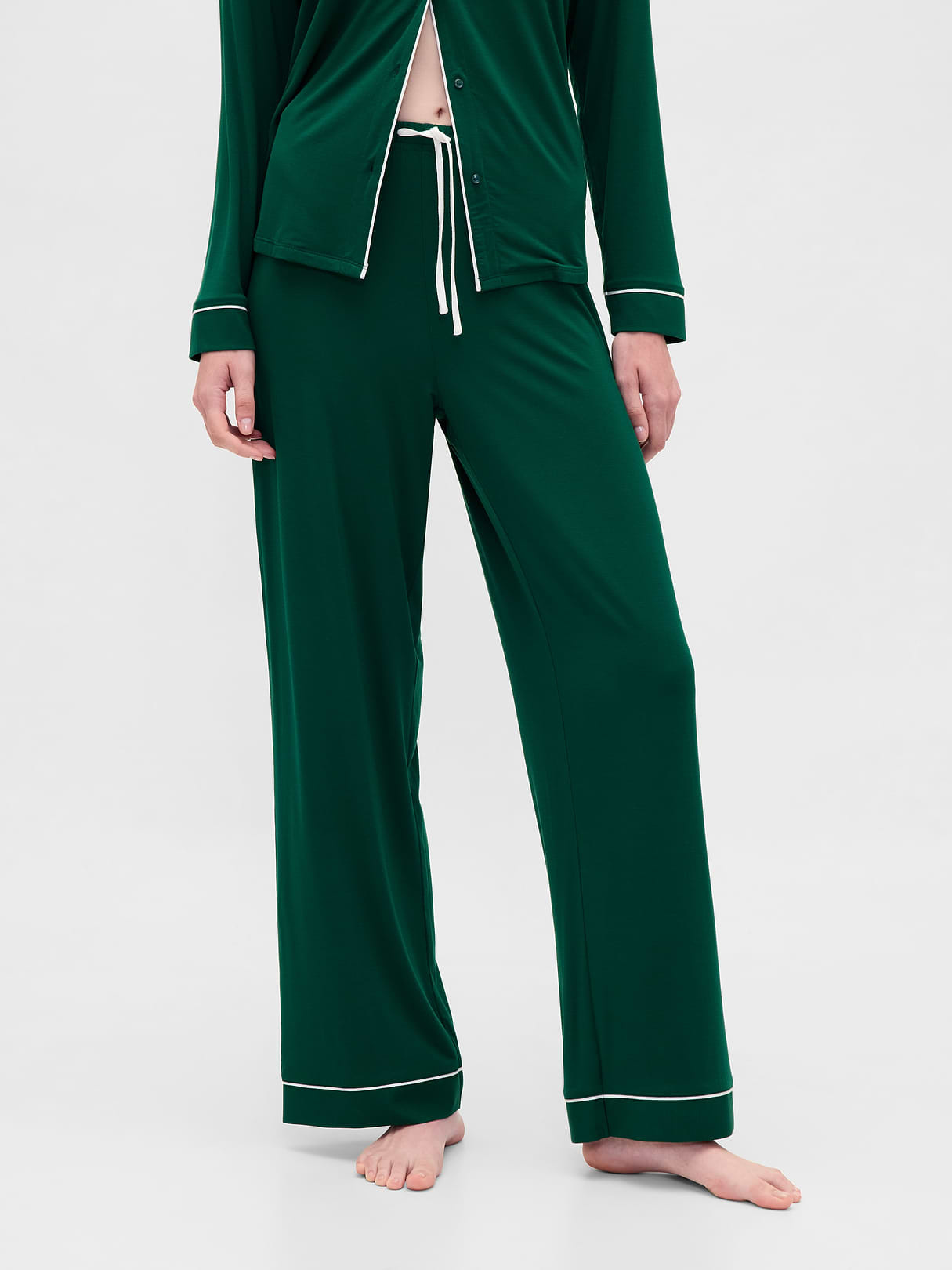 SoftMade Modal PJ Pants - Evergreen glamour