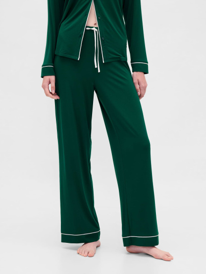 SoftMade Modal PJ Pants - Evergreen glamour