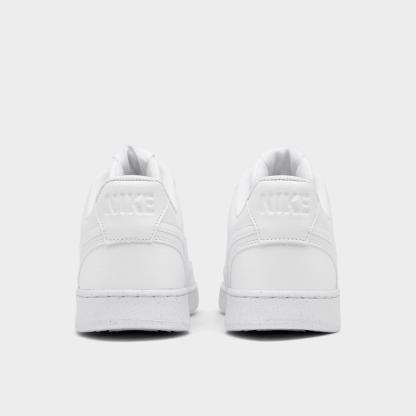 Men's Nithtke Court Vision Low Next Nature Casual Shoes - White/White/White - Back view