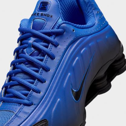 Men's Nithtke Shox R4 Casual Shoes - Racer Blue/Black/Black - Detail shot