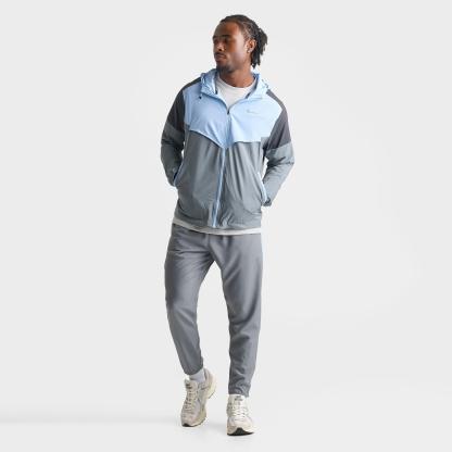 Men's Nithtke Impossibly Light Windrunner Running Jacket - Cool Grey/Psychic Blue/Anthracite