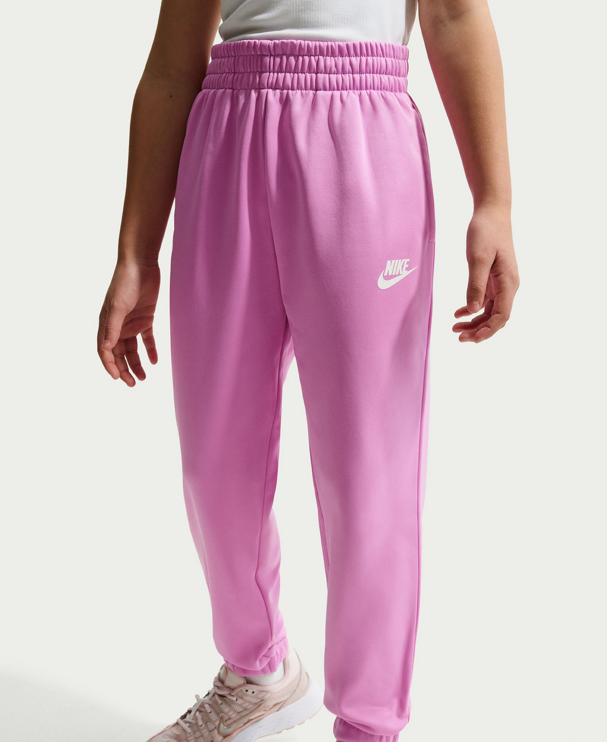 Nike Boys' and Girls' 7-20 Sportswear Dri-FIT Long-Sleeve Jacket and Pants, 2-Piece Set - Soft Pink