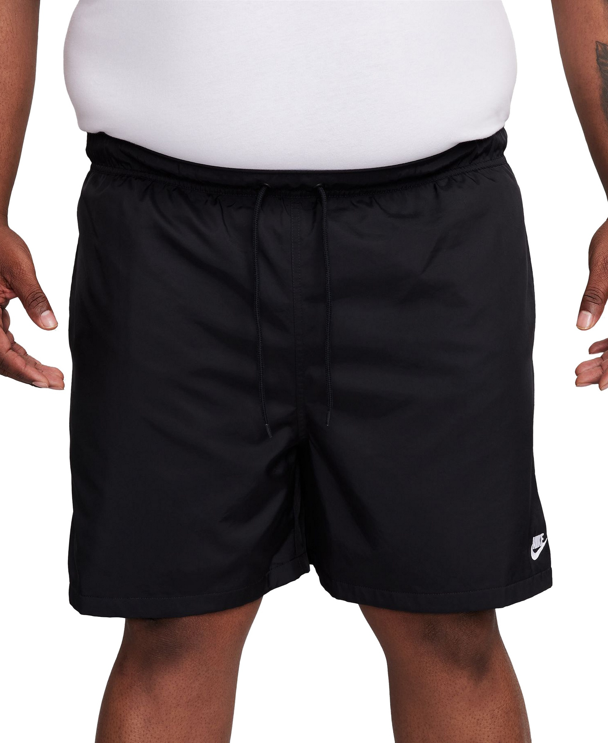 Nike Men's Club Flow Relaxed-Fit Drawstring Shorts - Black