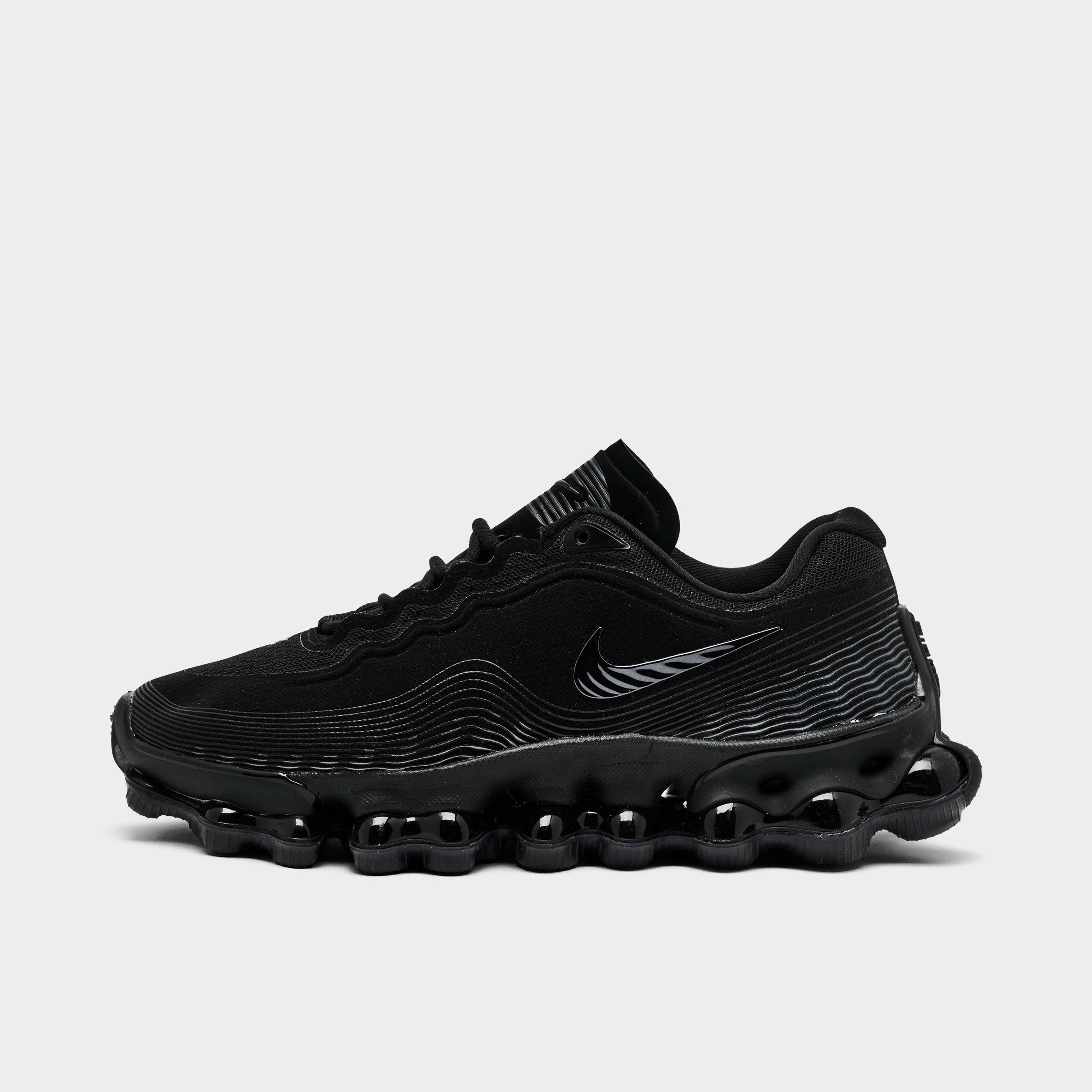 Big Kids' Nithtke Air Liquid Max Casual Shoes - Black/Anthracite/Black - Left shoe facing left. Outside of the shoe.