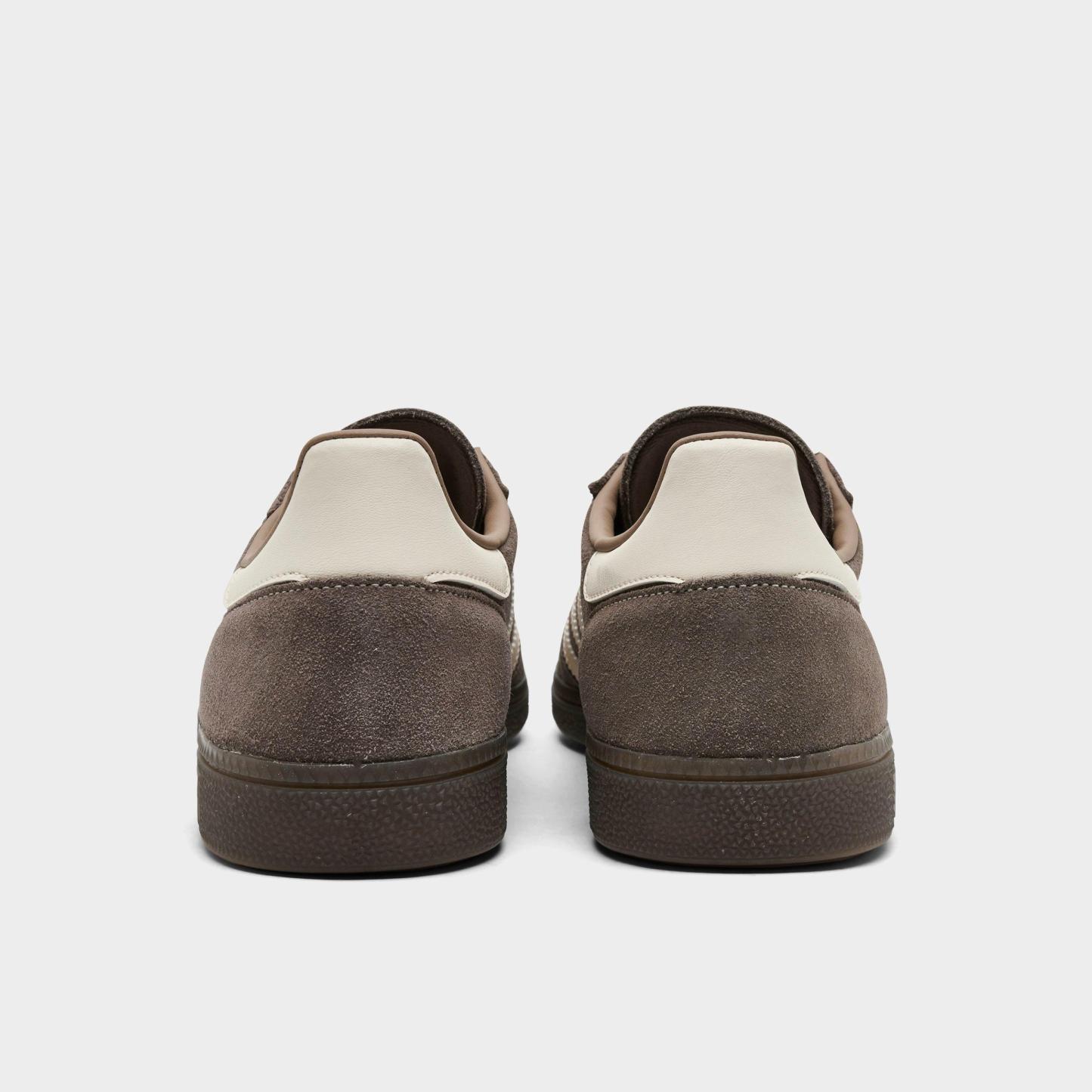 Men's adidas Originals Handball Spezial Casual Shoes - Part 4 - Earth Strata/White/Gum - Back view