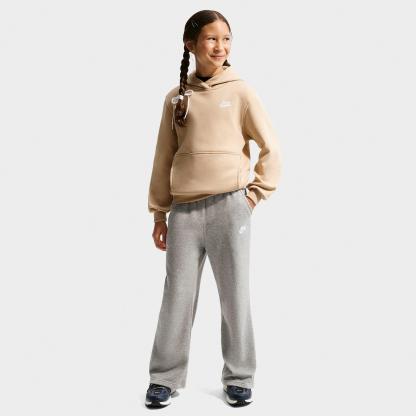 Big Kids' Nithtke Sportswear Club Fleece Pullover Hoodie - Linen/White