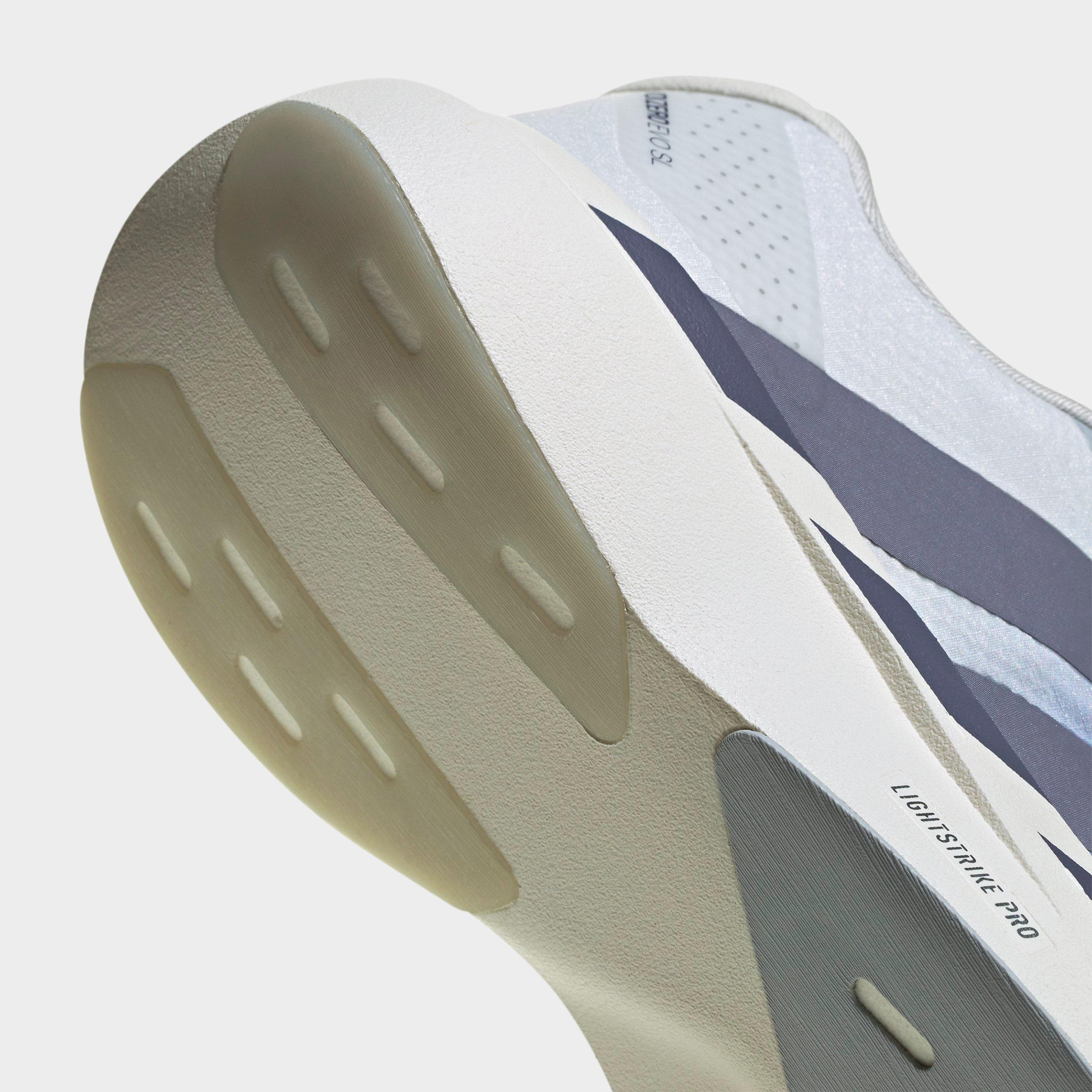 Men's adidas Adizero EVO SL Woven Running Shoes - Part 1 - Lucid Blue/Slate/Crystal White - Detail shot