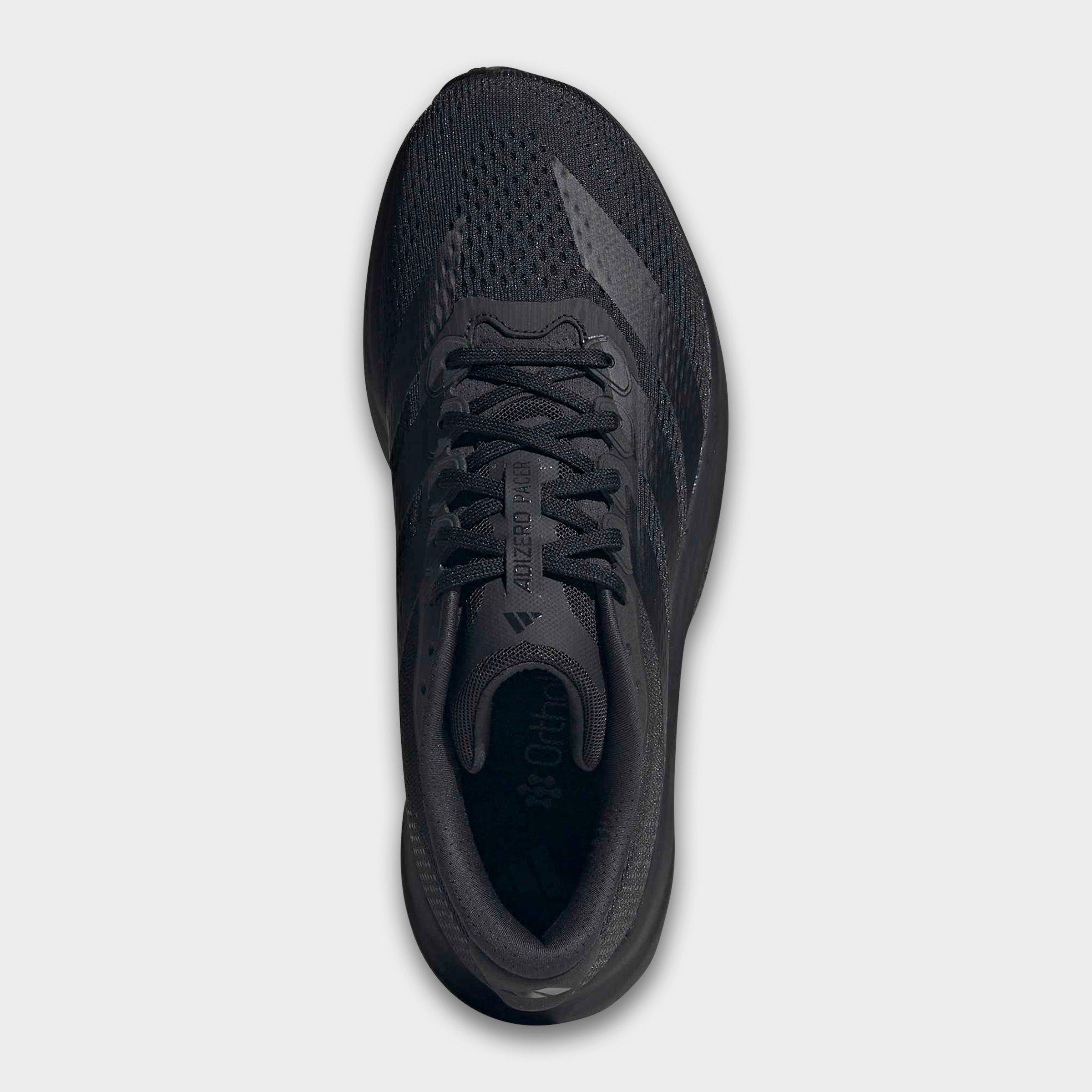 Men's adidas Adizero Pacer Running Shoes - Core Black/Core Black/Carbon - Top view