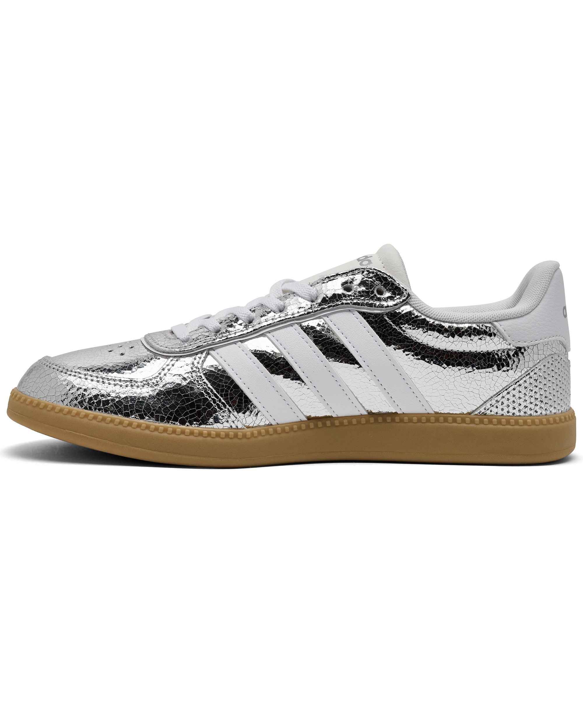adidas Women's Breaknet Sleek Lifestyle Sneakers from Finish Line - Silver Metallic, Cloud White