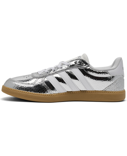 adidas Women's Breaknet Sleek Lifestyle Sneakers from Finish Line - Silver Metallic, Cloud White