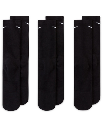 Nike Unisex Everyday Crew Socks, 3-Pack - Black/White