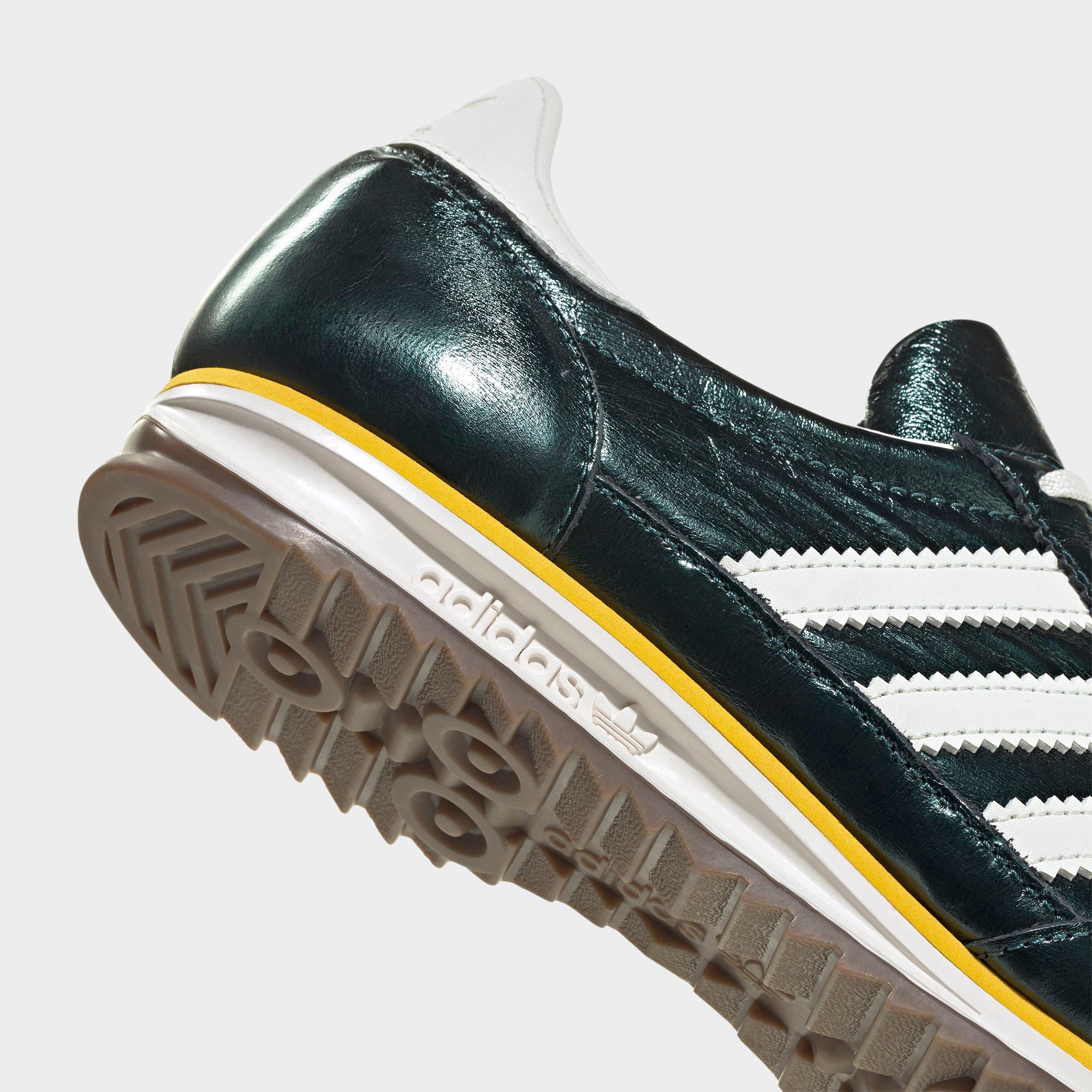 Women's adidas Originals SL 72 OG Pony Print Casual Shoes - Rich Green/Off White/Gum - Detail shot