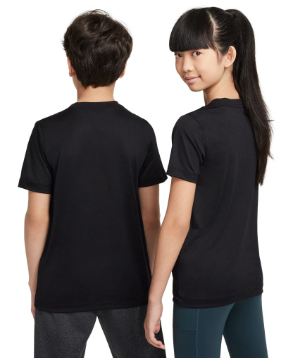 Nike Boys' and Girls' 6-20 Legend Dri-FIT Logo Graphic T-Shirt - Black