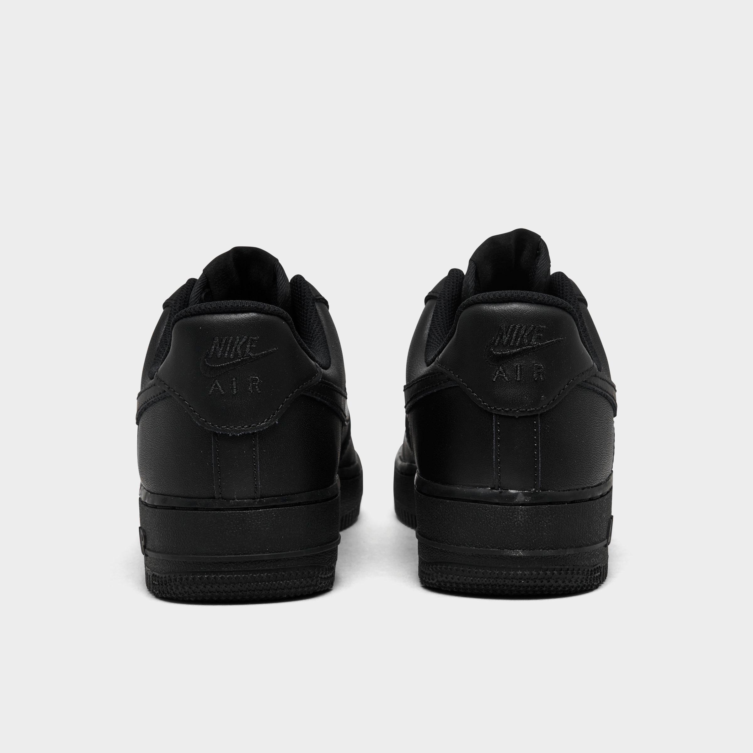 Women's Nithtke Air Force 1 Low Casual Shoes - Black/Black/Black - Back view