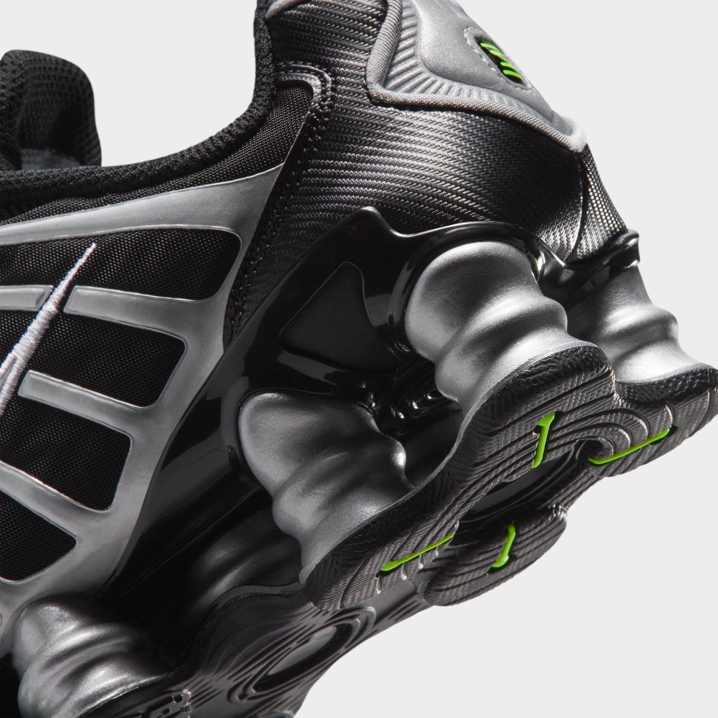 Big Kids' Nithtke Shox TL Casual Shoes - Black/Volt Ice/Photon Dust/Metallic Silver - Detail shot