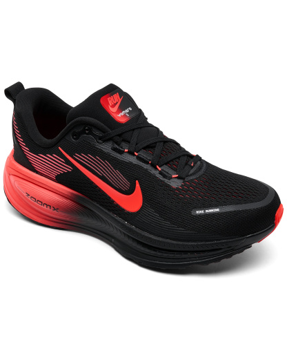 Nike Men's Vomero 18 Running Sneakers from Finish Line - Black,Bright Crimson