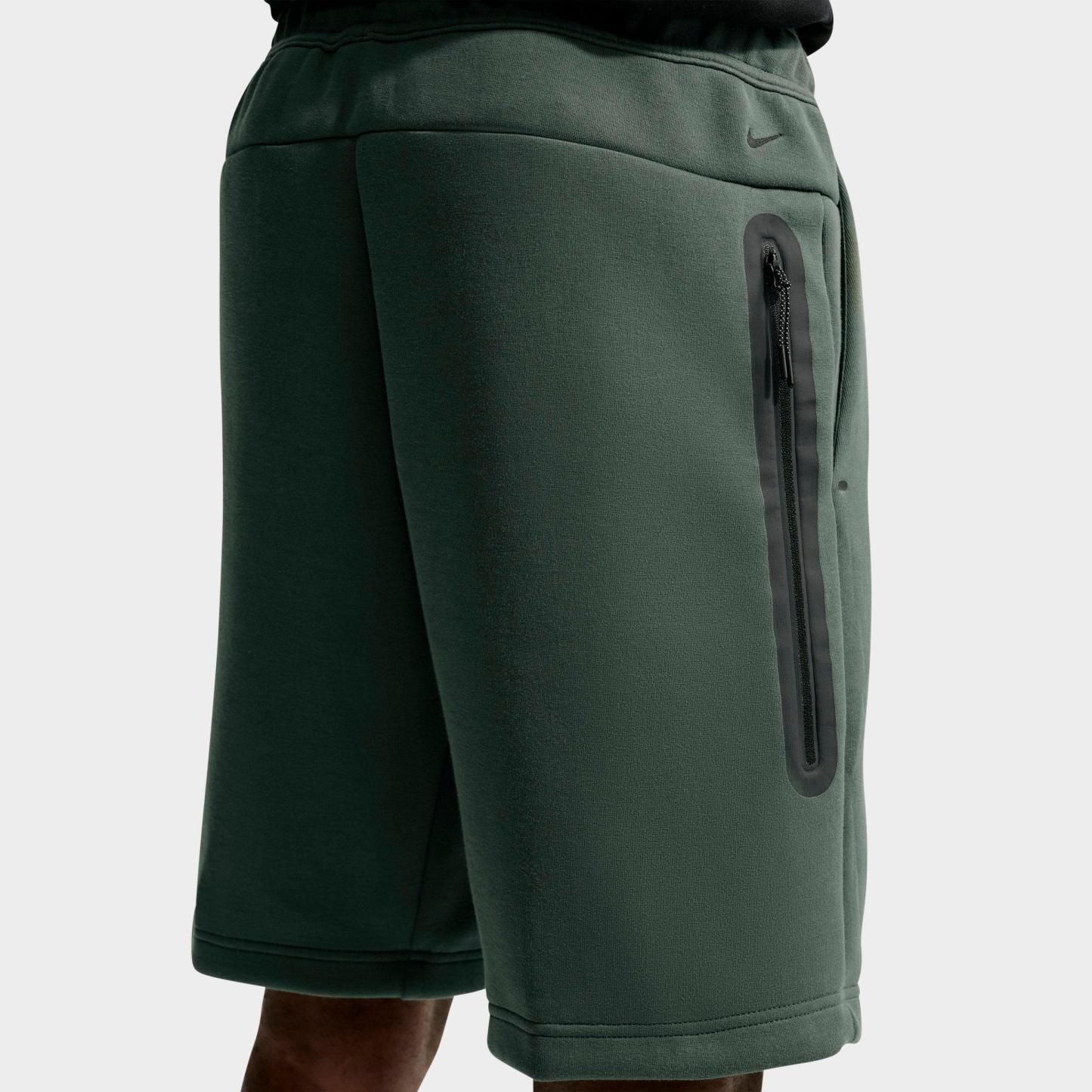 Men's Nithtke Tech Fleece Shorts - Camo Green/Black