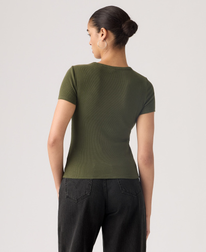 Levi's Women's Hayes Slim-Fit Short-Sleeve Crewneck T-Shirt - Deep Depth