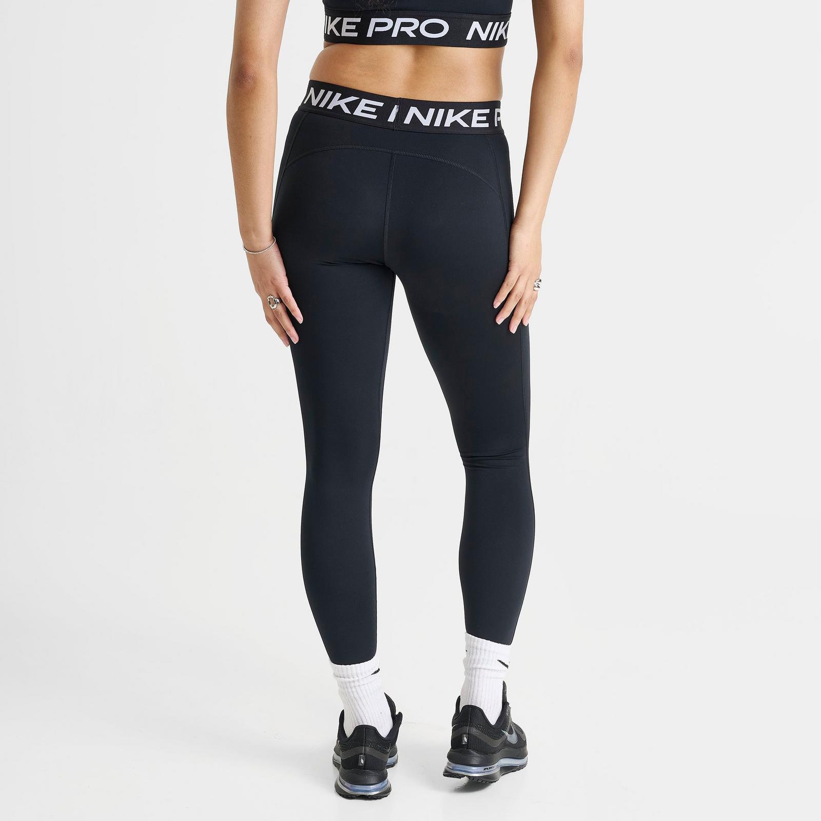 Women's Nike Pro Mid-Rise Full-Length Leggings - Black