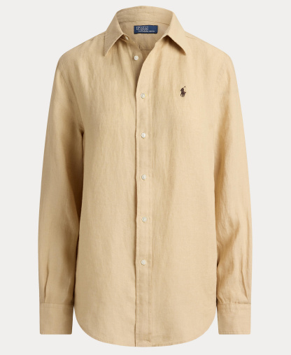 Polo Ralph Lauren Women's Classic-Fit Linen Shirt - Dune Tan