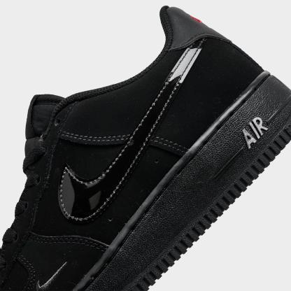 Big Kids' Nithtke Air Force 1 Low Casual Shoes - Black/Dark Smoke - Detail shot