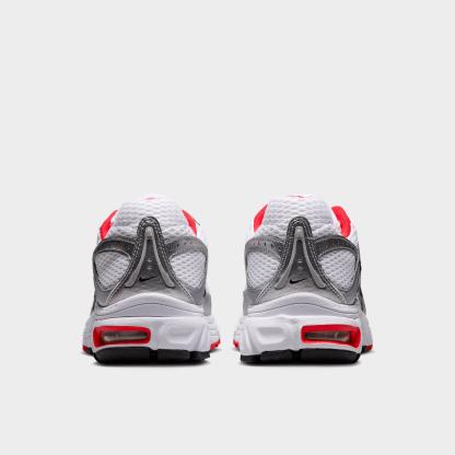 Women's Nithtke Air Max Moto 2K Casual Shoes - Part 3 - White/Metallic Silver/Black/University Red - Back view