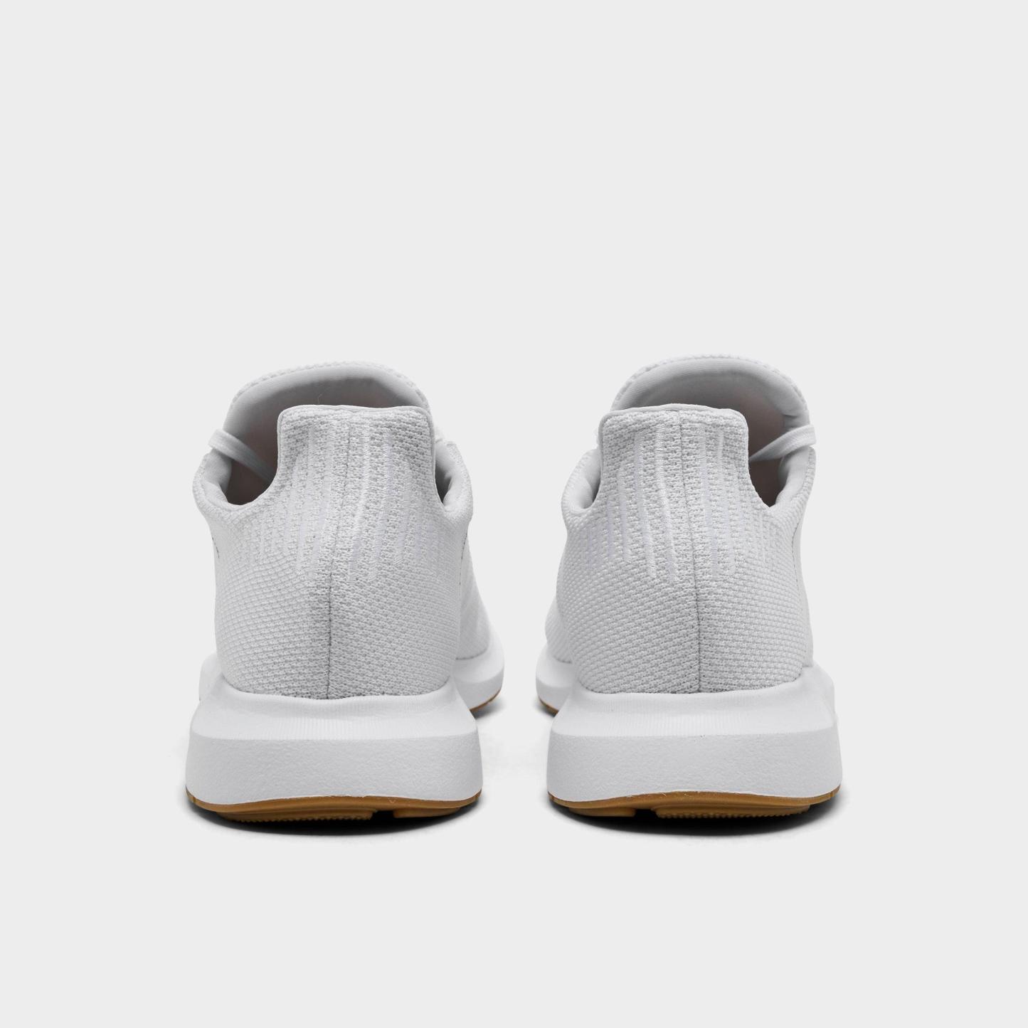 Men's adidas Originals Swift Run 1.0 Casual Shoes - Cloud White/Cloud White/Core Black/Gum - Back view