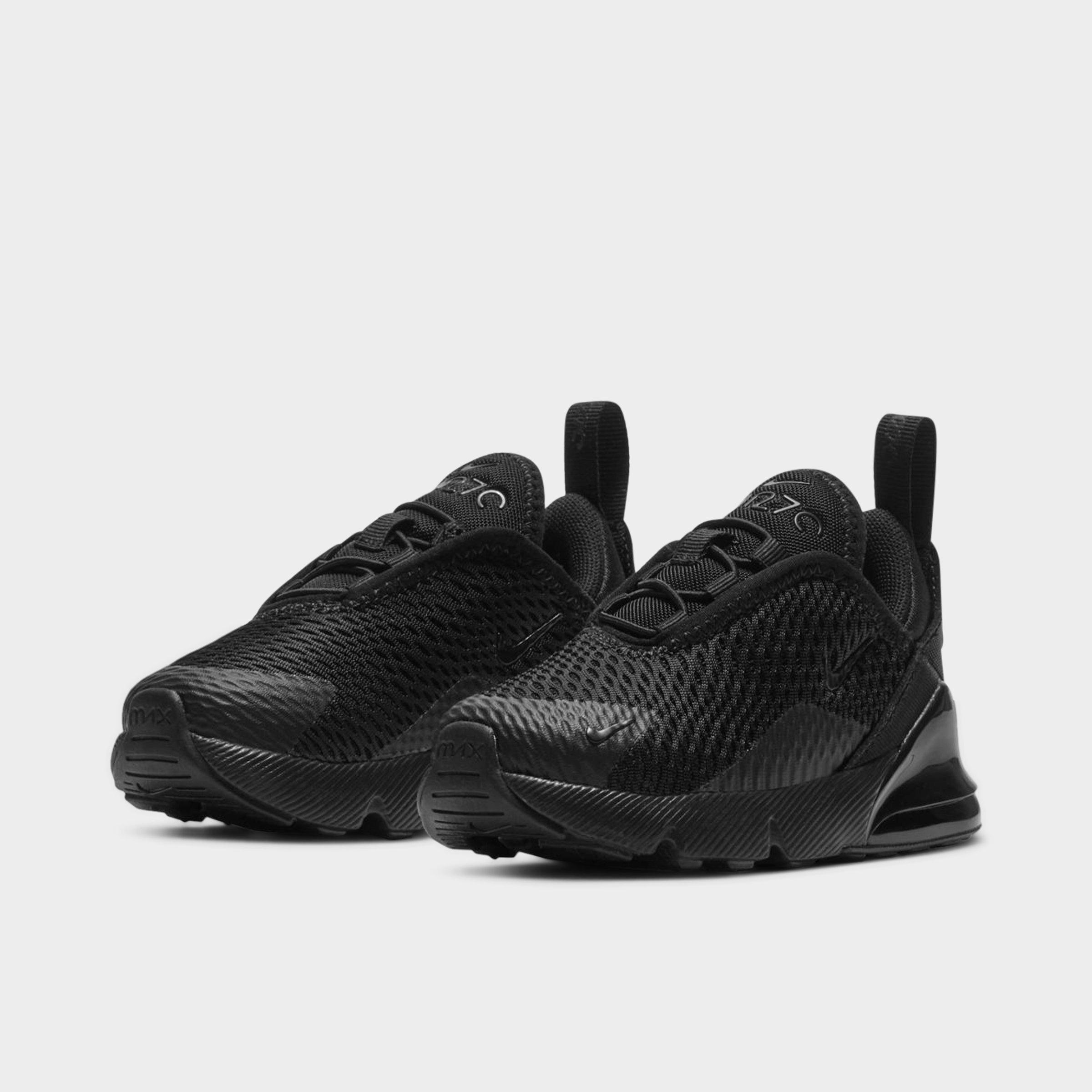 Kids' Toddler Nithtke Air Max 270 Casual Shoes - Black/Black - Both shoes facing left