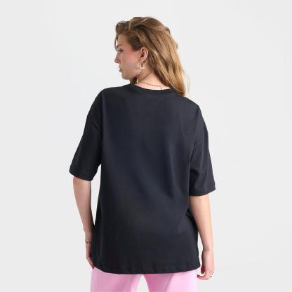Women's Nithtke Sportswear Classic Lace Charm Oversized T-Shirt - Black