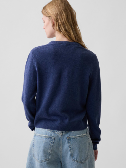 CashSoft Crop Cardigan - Sargassus blue