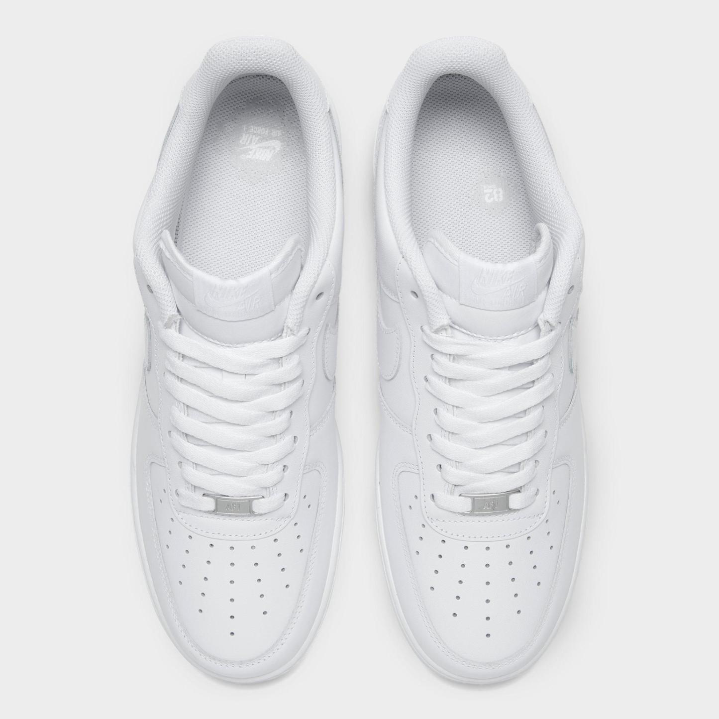 Men's Nithtke Air Force 1 '07 Casual Shoes - Part 2 - White/White - Top view