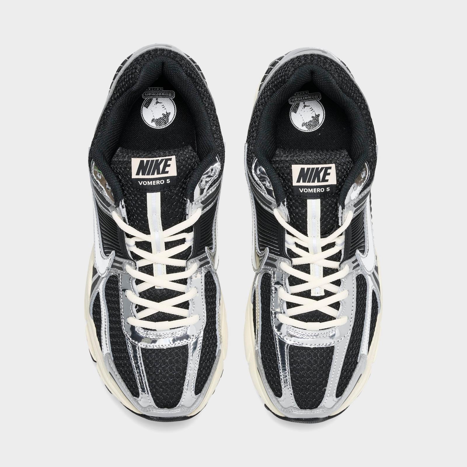 Men's Nike Zoom Vomero 5 Casual Shoes - Black/Metallic Silver/Coconut Milk/Chrome