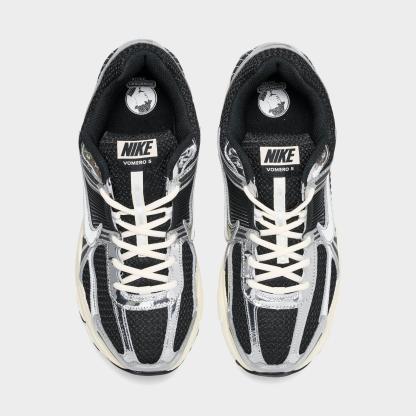 Men's Nike Zoom Vomero 5 Casual Shoes - Black/Metallic Silver/Coconut Milk/Chrome