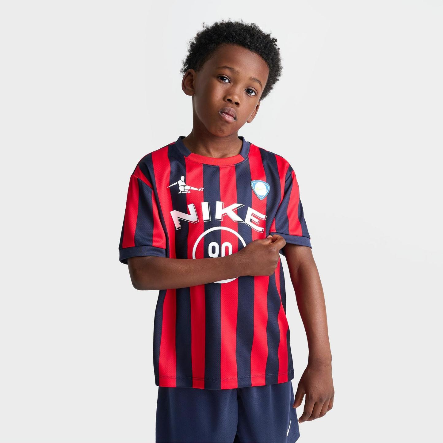 Little Kids' Nike Goal Mode Soccer Jersey and Shorts Set - Midnight Navy