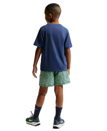 Nike Boys' 8-20 Dri-FIT Woven Training Shorts - Light Liquid Lime/Mystic Navy/White