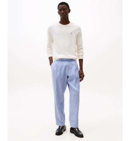 Tommy Hilfiger Men's Essential Cotton Crewneck Sweater - White