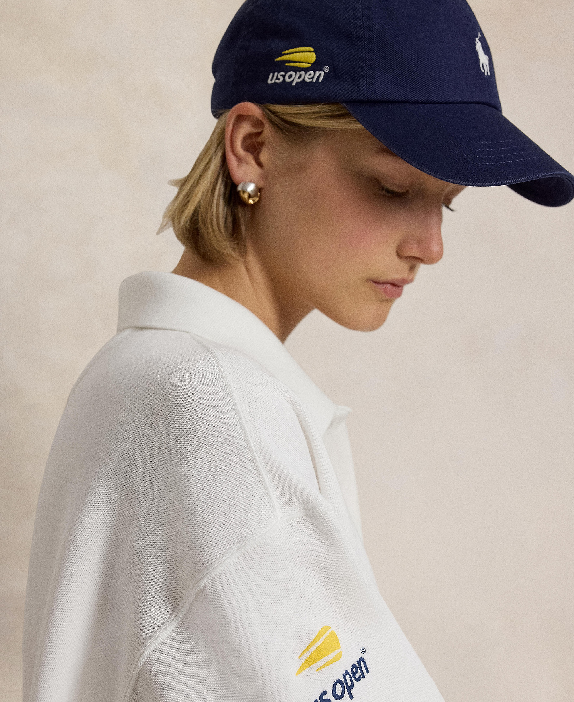 Polo Ralph Lauren Women's US Open Long-Sleeve Polo Shirt - White