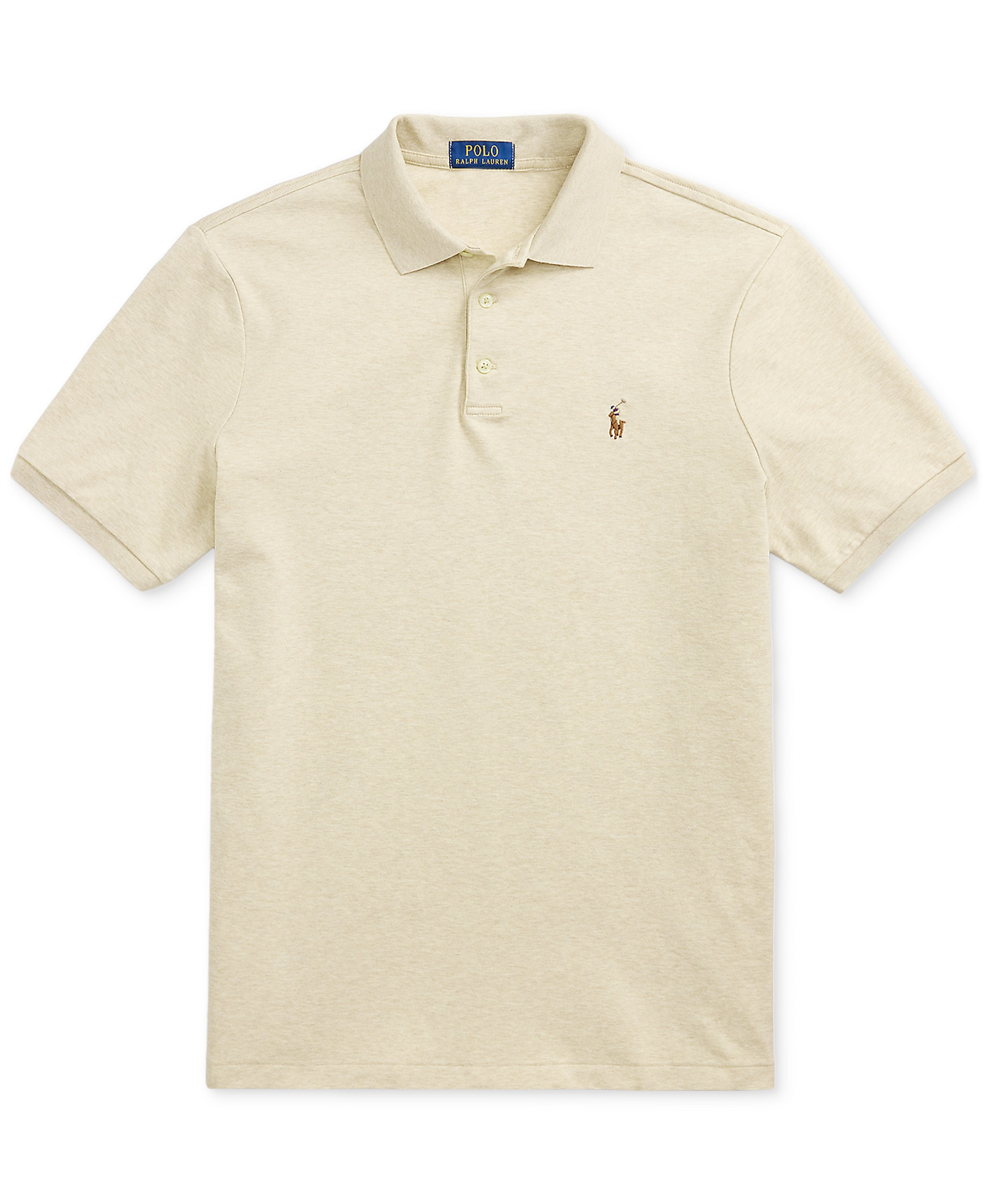 Polo Ralph Lauren Men's Classic Fit Soft Cotton Polo Shirt - Expedition Dune Heather