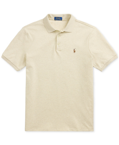 Polo Ralph Lauren Men's Classic Fit Soft Cotton Polo Shirt - Expedition Dune Heather