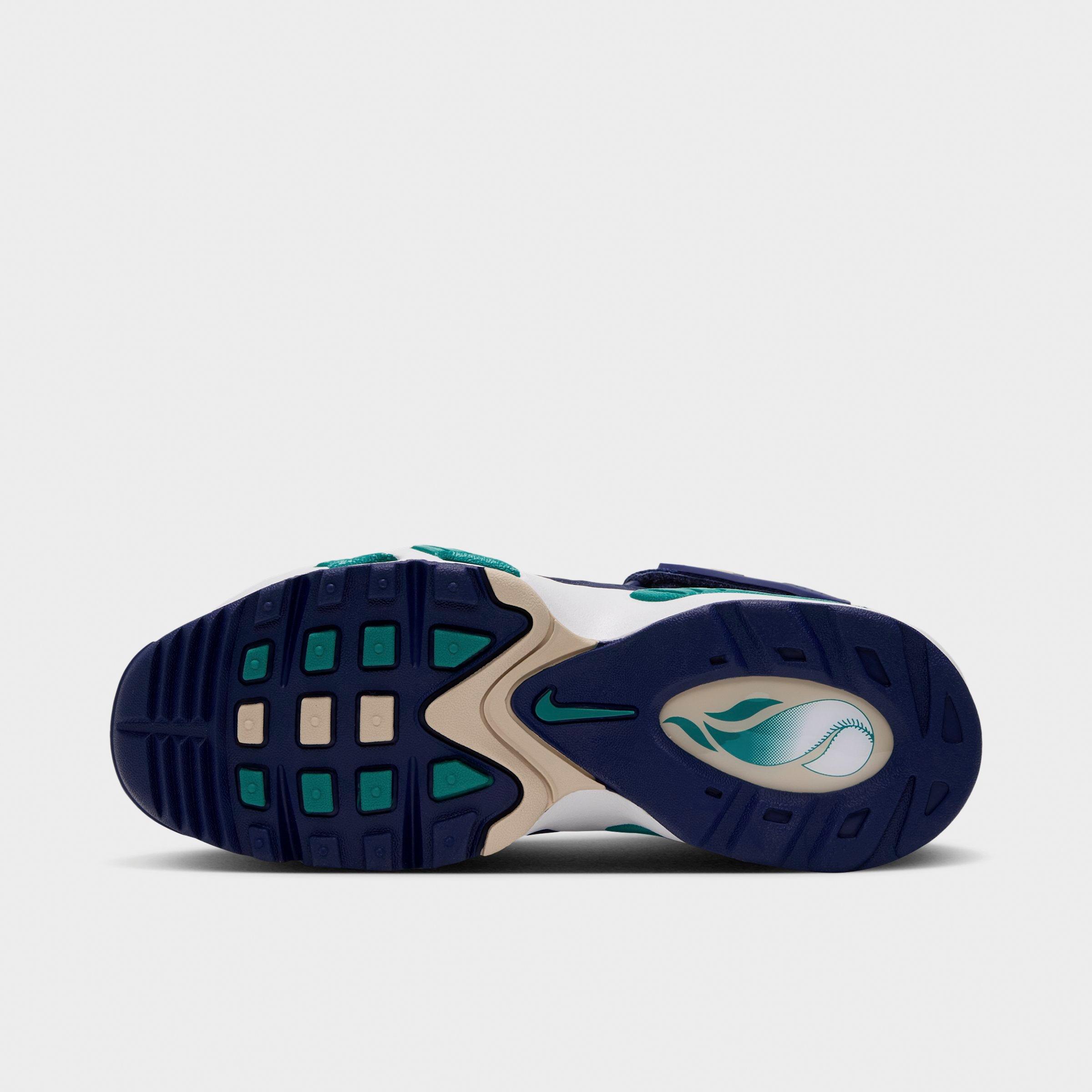 Big Kids' Nithtke Air Griffey Max 1 Casual Shoes - Midnight Navy/Team Gold/Fresh Water - Bottom view