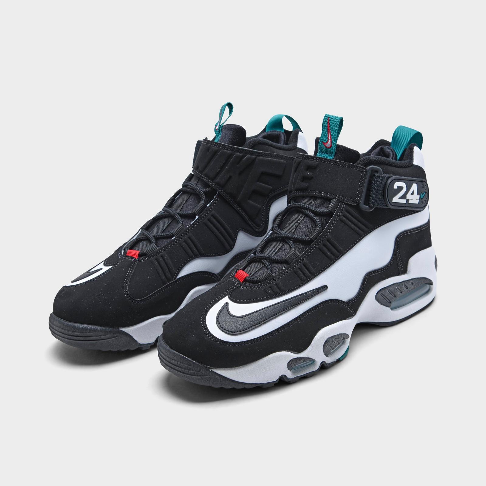 Men's Nike Air Griffey Max 1 Casual Shoes - White/Black/Fresh Water/Varsity Red