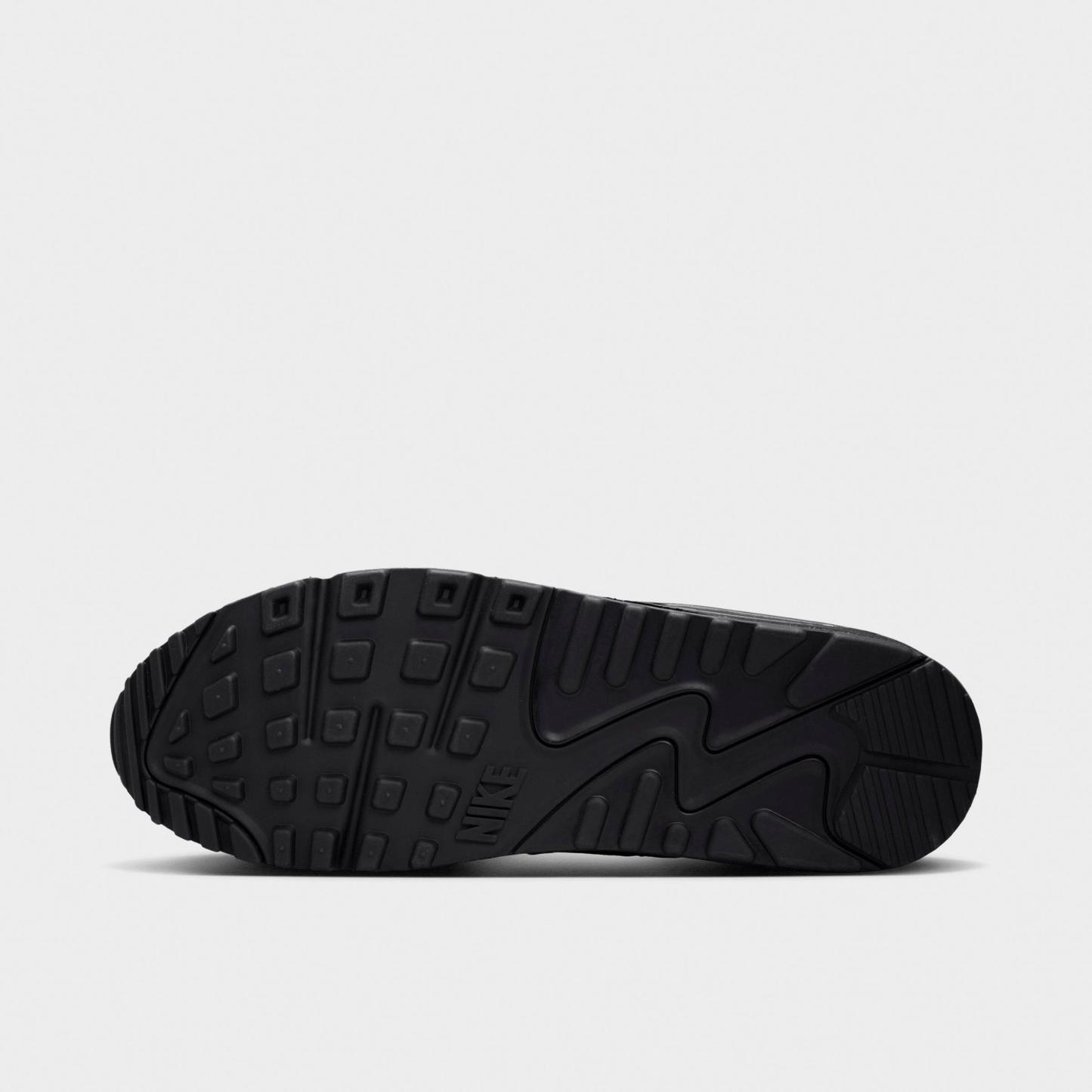 Men's Nithtke Air Max 90 Casual Shoes - Part 1 - Chrome/Gamma Blue/Black - Bottom view