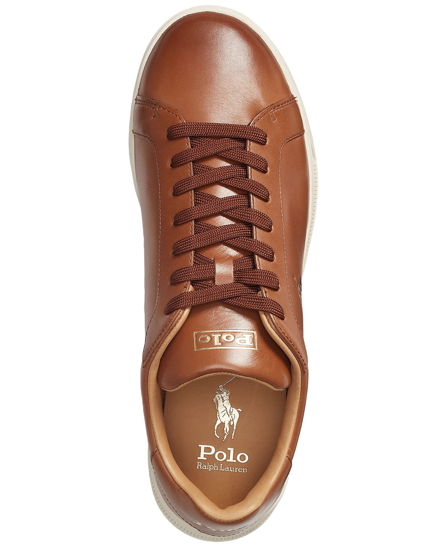 Polo Ralph Lauren Men's Heritage Court II Leather Sneaker - Polo Pale Russet