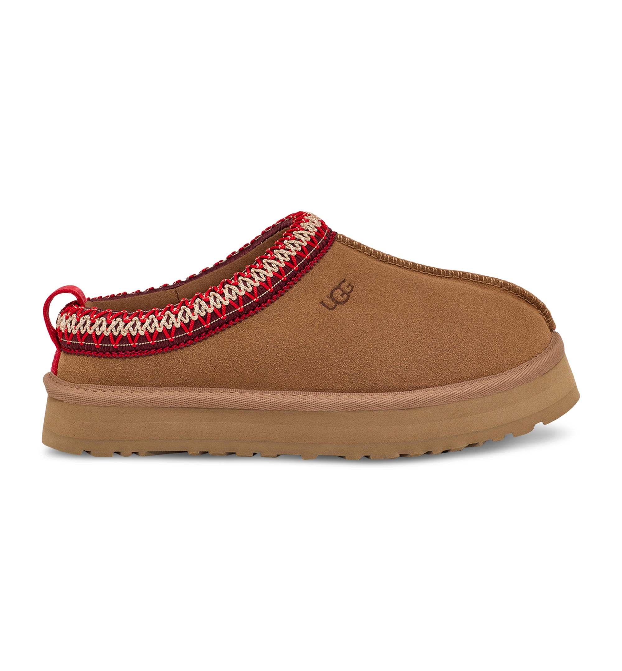 UGG® Kids Tazz Slip-On Clog Slippers - Chestnut