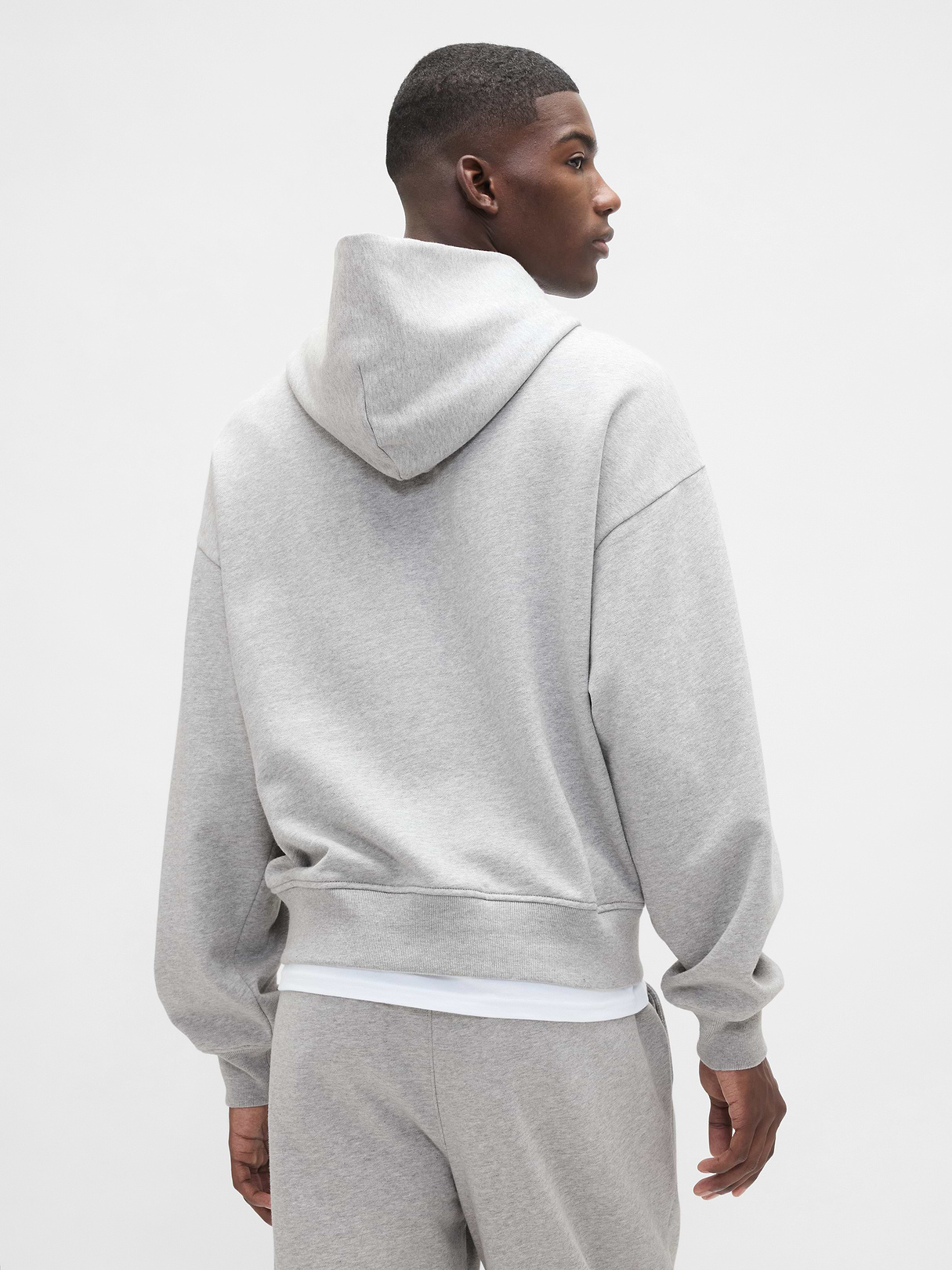 Adult Heavyweight Oversized Hoodie - Light heather grey
