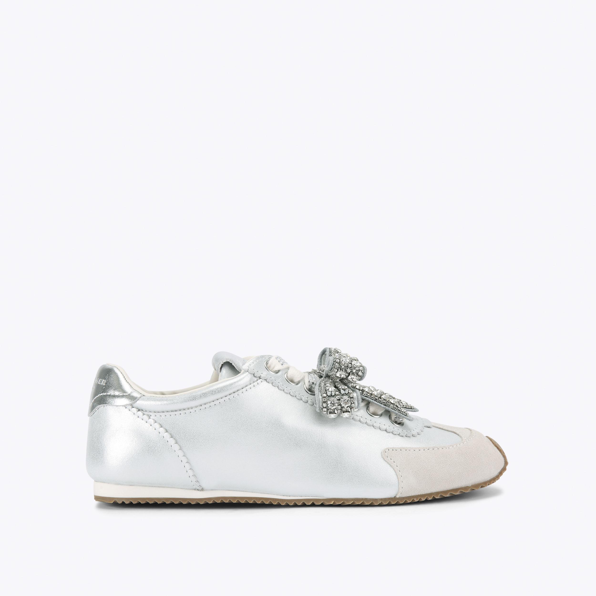 Kurt Geiger London Islington Bow Sneaker - White